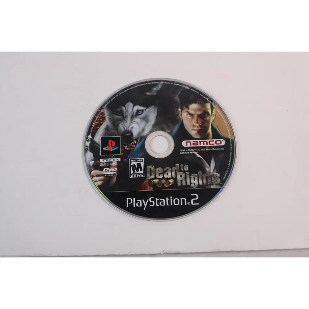 Dead to Rights (Sony PlayStation 2, 2002, PS2) Authentic, Disc Only, Tested